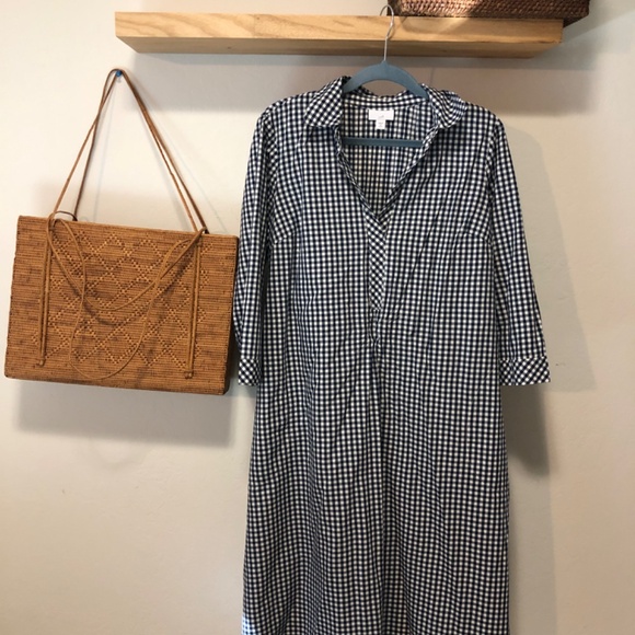 J Jill popover checkered dress - NWOTs - Cottage Core - Picture 5 of 7